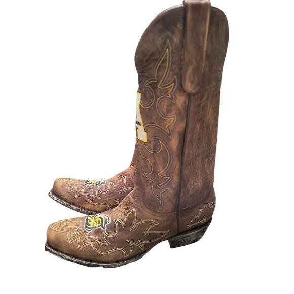 NCAA Appalachian State Mountaineers Embroidered Distressed Men's Gameday Boots‎ - Picture 6 of 15